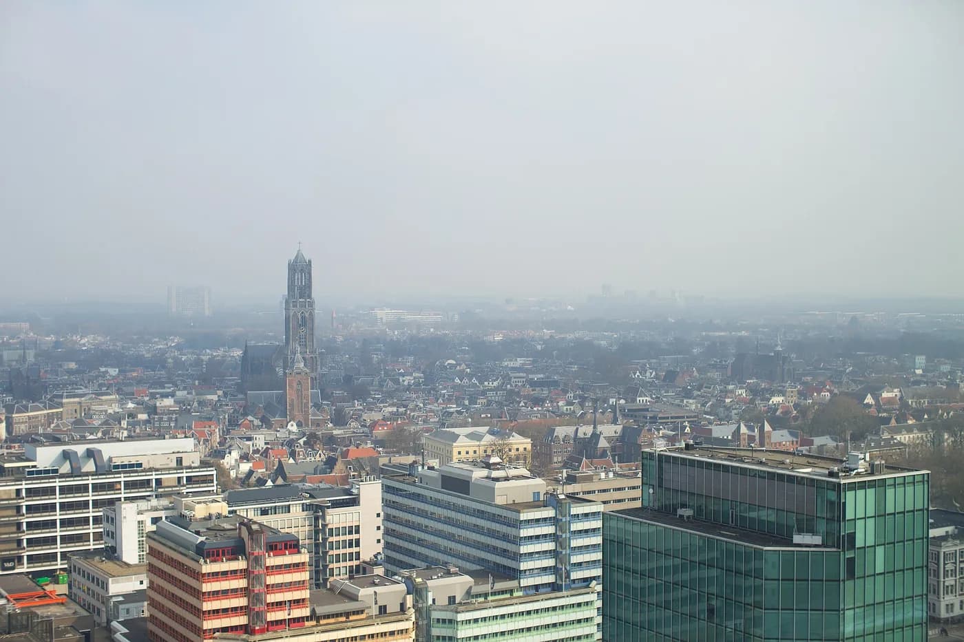 Uitzicht over Utrecht vanuit het stadskantoor